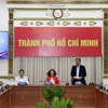 Chủ tịch UBND Thành phố Hồ Chí Minh Phan Văn Mãi phát biểu tại Hội nghị. (Ảnh: Tiến Lực/TTXVN)