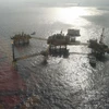 Khai thác dầu trên biển Mexico. (Nguồn: CNN)
