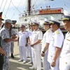 Tàu buồm 286 - Lê Quý Đôn thăm xã giao Căn cứ Hải quân Lumut, Malaysia ngày 4/10/2022. (Ảnh: An Nguyễn/TTXVN)