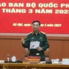 Đại tướng Phan Văn Giang phát biểu tại Hội nghị. (Ảnh: Hồng Pha/TTXVN phát)