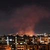 Khói bốc lên sau một cuộc không kích do Israel tiến hành tại thủ đô Damascus, Syria ngày 20/7/2020. Ảnh minh họa. (Nguồn: AFP/TTXVN)