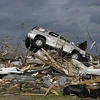 Cảnh tàn phá sau trận lốc xoáy tại Arkansas, Mỹ, ngày 1/4/2023. (Ảnh: AA/TTXVN)