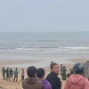 Khu vực nhóm học sinh bị đuối nước ở vùng biển xã Nghi Thiết, huyện Nghi Lộc, Nghệ An. (Nguồn: Báo Tuổi trẻ)