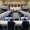 Các đại biểu tham dự Hội nghị Bộ trưởng Năng lượng và Môi trường của G7 tại Sapporo, Nhật Bản, ngày 15/4/2023. (Ảnh: Kyodo/TTXVN)