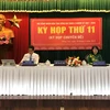 Thường trực HĐND tỉnh Đồng Nai chủ trì kỳ họp. (Ảnh: Nguyễn Văn Việt/TTXVN)