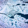 Băng tan tại Greenland, ngày 19/7/2022. (Ảnh: AFP/TTXVN)