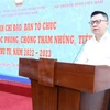 Chủ tịch Hội Nhà báo Việt Nam Lê Quốc Minh phát biểu. (Ảnh: Minh Đức/TTXVN)