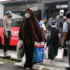 Người dân sơ tán khỏi Sudan tới Jakarta, Indonesia, ngày 28/4/2023. (Ảnh: THX/TTXVN)