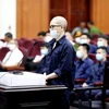 Bị cáo Nguyễn Thái Luyện tại phiên tòa ngày 8/5. (Ảnh: Thành Chung/TTXVN)