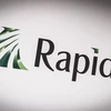 Biểu tượng của Công ty sản xuất chip Rapidus tại thủ đô Tokyo, Nhật Bản. (Ảnh: Reuters/TTXVN)