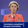 Chủ tịch Ủy ban châu Âu Ursula von der Leyen phát biểu tại cuộc họp báo ở Brussels, Bỉ, ngày 15/5/2023. (Ảnh: AFP/TTXVN)