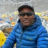 Người hướng dẫn leo núi Kami Rita Sherpa tại trại căn cứ Everest năm 2021. (Ảnh: AFP/Getty Images)