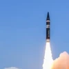 Ấn Độ phóng thử tên lửa Agni Prime từ đảo Dr APJ Abdul Kalam ngoài khơi bờ biển Odisha vào tháng 6/2021 (Ảnh: DRDO)