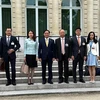 Phái đoàn Việt Nam do Bộ trưởng Ngoại giao Bùi Thanh Sơn dẫn đầu tham dự Hội nghị Bộ trưởng Hội đồng OECD 2023 diễn ra từ 7-8/6/2023 tại trụ sở OECD ở thủ đô Paris, Cộng hòa Pháp. (Ảnh: Nguyễn Thu Hà/TTXVN)