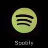 Biểu tượng của dịch vụ phát nhạc số Spotify. (Ảnh: AFP/TTXVN)