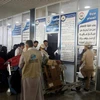 Du khách Yemen từ các khu vực do Houthi kiểm soát đến Sân bay Sanaa bay thẳng đến Saudi Arabia để hành hương, ngày 17/6. (Nguồn: Getty)