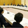 Một cuộc họp về bình đẳng giới được tổ chức tại Văn phòng Thủ tướng ở Tokyo vào ngày 5/6/2023. (Nguồn: Kyodo)