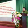 Thiếu tướng Nguyễn Văn Viện phát biểu khai mạc Hội nghị. (Nguồn: Bộ Công an)