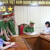 Bị can Nguyễn Thị Bích Ngọc tại cơ quan điều tra. (Ảnh: TTXVN phát)
