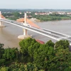 [Photo] Cận cảnh cây cầu hiện đại nối hai tỉnh Vĩnh Phúc và Phú Thọ