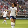 Ngôi sao Alex Morgan của Đội tuyển Nữ Mỹ trong trận đấu giao hữu quốc tế với Nigeria tại Washington ngày 6/9/2022. (Nguồn: Associated Press)