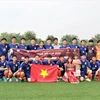 Đội bóng 3 miền FC - Gwangju khu vực Gyeonggi. (Ảnh: Khánh Vân/TTXVN)