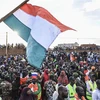 Biểu tình phản đối quân đội Pháp hiện diện tại Niger, ngày 3/9/2023. Ảnh: AFP/TTXVN 