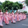 Hà Nội: Màn trình diễn áo dài gây ấn tượng với du khách quốc tế
