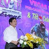 Ông Vương Duy Biên phát biểu tại buổi họp báo. (Ảnh: CTV/Vietnam+)