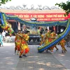 Lễ khai hội Đền Trần Nam Định thu hút nhiều du khách trên cả nước. (Ảnh: Công Luật/TTXVN)