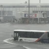 Cơn bão gây ngập lụt tại Sân bay Sydney ngày 24/12. (Ảnh: Mạng X)
