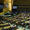 Toàn cảnh một phiên họp Đại hội đồng Liên hợp quốc ở New York, Mỹ. (Ảnh: AFP/ TTXVN)