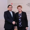 Thủ tướng Phạm Minh Chính gặp Tổng thống Liên bang Thụy Sĩ Viola Amherd