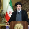 Tổng thống Iran Ebrahim Raisi phát biểu tại thủ đô Tehran. (Ảnh: AFP/TTXVN)