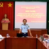 Hội nghị Nâng cao chất lượng sinh hoạt chi bộ tại Chi cục Quản lý thị trường tỉnh Tiền Giang tháng 8/2023. (Ảnh: Bộ Công Thương)