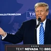Cựu Tổng thống Mỹ Donald Trump phát biểu trong cuộc vận động tranh cử ở bang Nevada ngày 27/1/2024. (Ảnh: AFP/TTXVN)