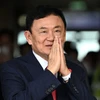 Cựu Thủ tướng Thái Lan Thaksin Shinawatra tại sân bay Don Mueang ở thủ đô Bangkok ngày 22/8/2023. (Ảnh: AFP/TTXVN)
