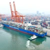 Cảng container Khâm Châu ở tỉnh Quảng Tây, Trung Quốc. (Ảnh: THX/TTXVN)
