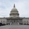 Quang cảnh bên ngoài tòa nhà Quốc hội Mỹ ở Washington DC. (Ảnh: AFP/TTXVN)
