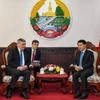 Thứ trưởng Bộ Ngoại giao Liên bang Nga Andrey Rudenko (trái) cùng phái đoàn thăm CHDCND Lào từ ngày 18-19/2 nhằm tăng cường hợp tác. (Nguồn: KPL)