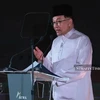 Thủ tướng Malaysia Datuk Seri Anwar Ibrahim phát biểu tại sự kiện. (Ảnh: Straits Times)