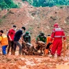 Hiện trường một vụ lở đất tại Indonesia tháng 11/2023. (Ảnh: Reuters)
