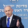 Thủ tướng Israel Benjamin Netanyahu phát biểu tại cuộc họp báo ở Jerusalem ngày 7/2/2024. (Ảnh: THX/TTXVN)