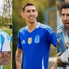 Hai mẫu áo đấu trên sân nhà và sân khách của Đội tuyển Argentina. (Ảnh: footyheadlines)