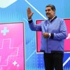 Tổng thống Venezuela Nicolas Maduro phát biểu trong một chương trình truyền hình ở bang Monagas ngày 11/3/2024. (Ảnh: AFP/TTXVN)