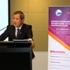 Ông Nguyễn Đăng Thắng - Tổng lãnh sự Việt Nam tại bang New South Wales, bang Nam Australia và bang Queensland - phát biểu tại hội thảo. (Ảnh: Văn Linh/TTXVN)