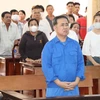 Bị cáo Ngô Phú Cường nghe toà tuyên án. (Ảnh: Thanh Sang/TTXVN)