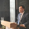 Chủ tịch UBND tỉnh Thái Bình Nguyễn Khắc Thận phát biểu tại buổi làm việc. (Ảnh: Cổng thông tin điện tử tỉnh Thái Bình)