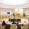 Phiên họp Chính phủ chuyên đề về xây dựng pháp luật tháng 3/2024. (Ảnh: Dương Giang/TTXVN)