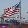 Quang cảnh cảng hàng hóa Long Beach ở California, Mỹ. (Ảnh: AFP/TTXVN)